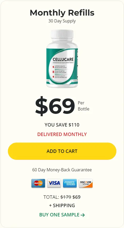 Cellucare 1 bottle